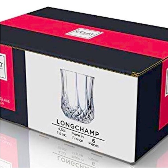 Longchamp one and a half ounce crystal glasses - Picture 3 of 8